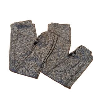Gap Fit Capri Leggings Womens Small Lot of 2 Blackout Techno Cross Gray
